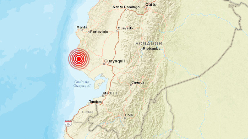 Fuerte sismo de magnitud 6,2 en Ecuador