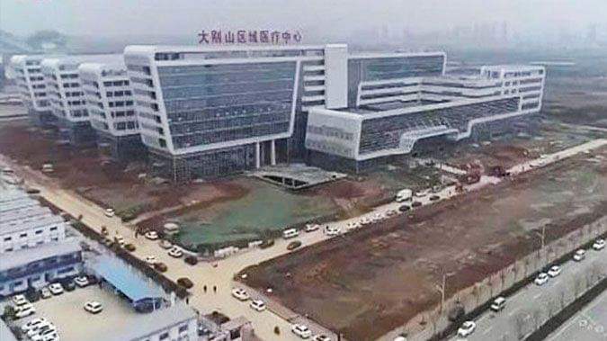 !En tiempo récord! China construyó en una semana un hospital para atender a pacientes con coronavirus